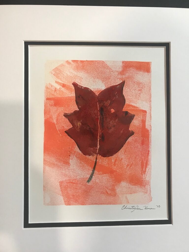 11x14 Tulipifera in red